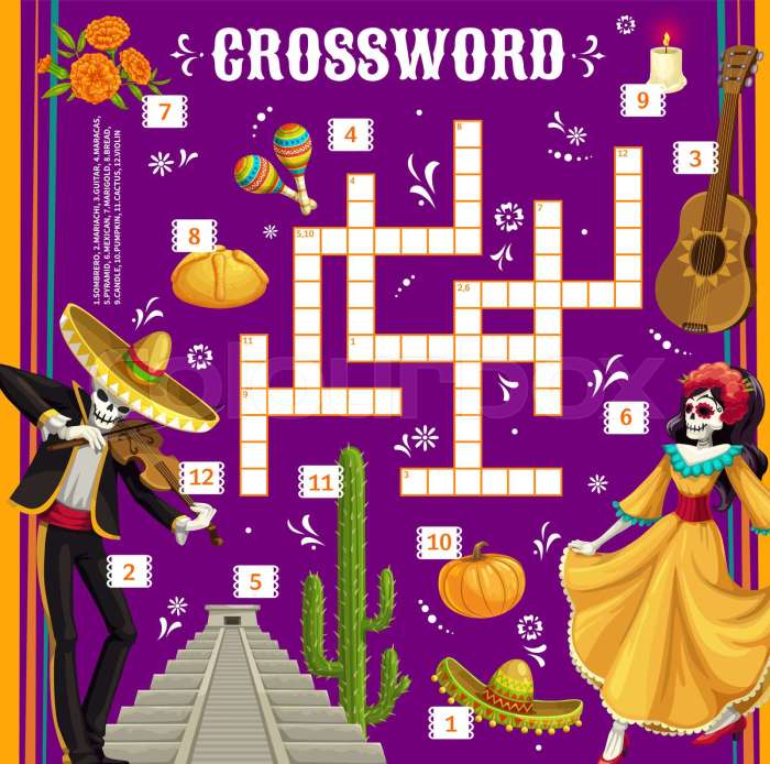 El dia de los muertos crossword puzzle answers