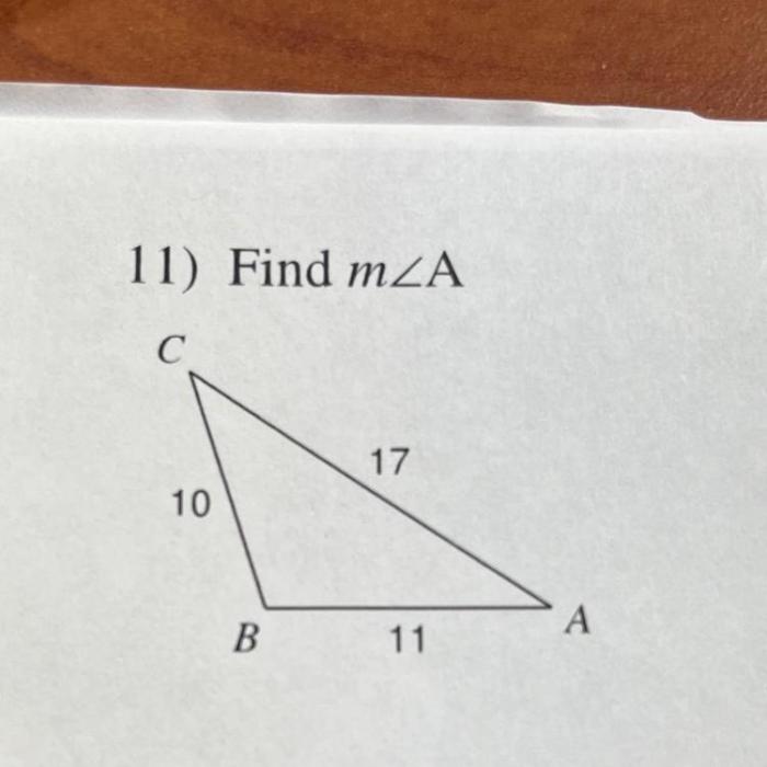 Solve each triangle. round your answers to the nearest tenth