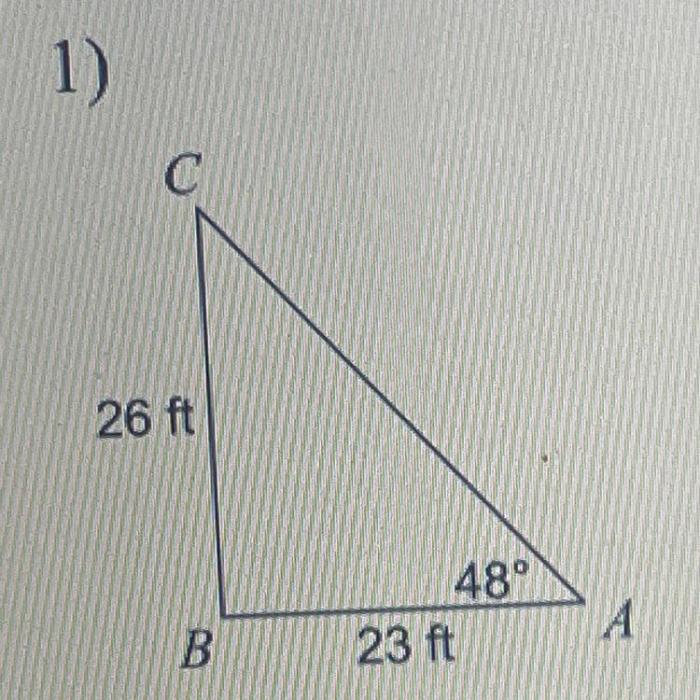 Solve each triangle. round your answers to the nearest tenth