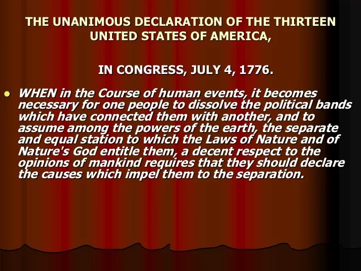 1776 july congress declaration unanimous states united america